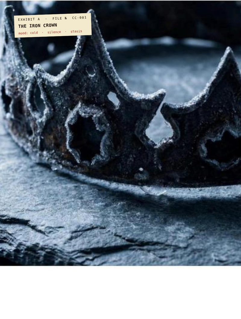 Iron Crown exhibit photograph