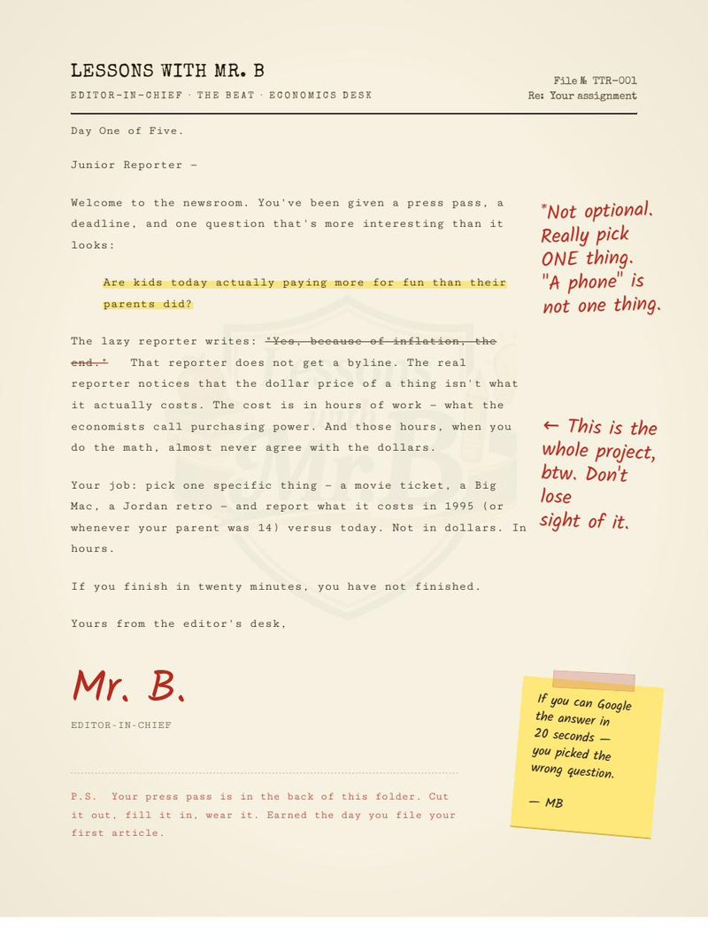 Editor's letter